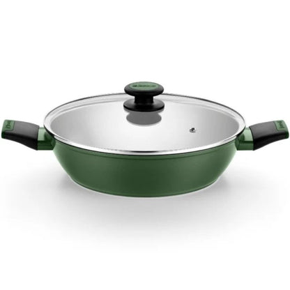 Pack Batería de Cocina Monix Forest M509900/ Cazo Ø16cm/ Cacerolas bajas Ø24 - 28cm/ Cacerolas Ø20cm/ Acero Inoxidable/ Apta para Inducción