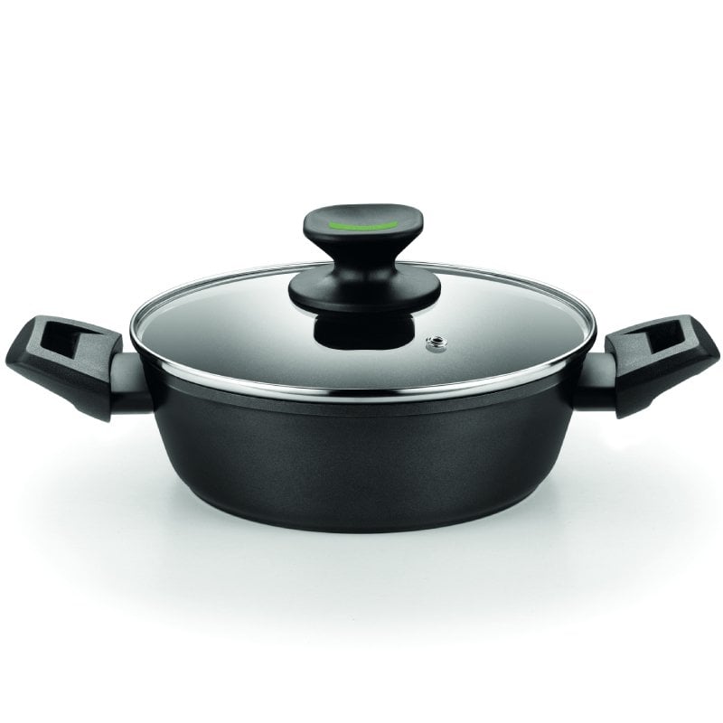 Panela Baixa Monix Green M480528/ Ø28cm/ Alumínio forjado/ Adequada para Indução