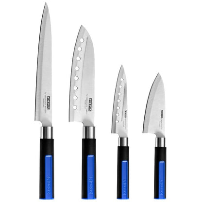 Pack 6 Piezas Monix Solid+ M355003/ 4 Cuchillos Santoku/ 1 Tijeras Solid Pro/ 1 Tacoma Organizadora