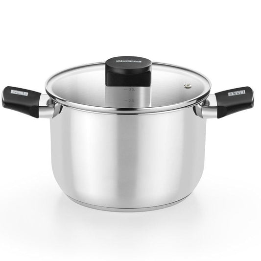 Panela de Pressão Elite Inox M240222/ 22cm/ 5L/ Aço Inoxidável/ Adequada para Indução
