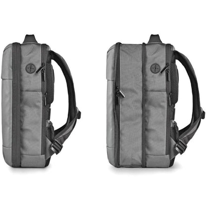 Mochila Expansible NGS Monray Sacks Horizon para Portátiles hasta 14"/ Impermeable/ Gris
