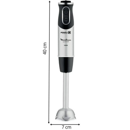Batidora de mano Moulinex Quickchef/ 1000W/ 10 Velocidades/ Capacidad 800ml/ Incluye Varillas, Picadora, Pasapuré y Vaso Medidor