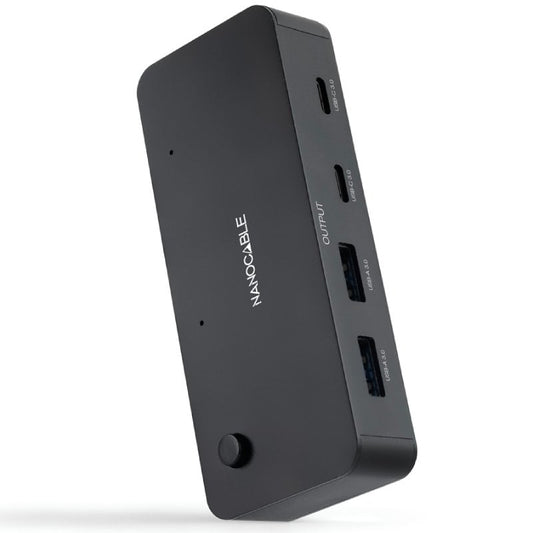 Switch Conmutador USB Nanocable 10.12.0011/ 2x USB/ 2x USB Tipo-C