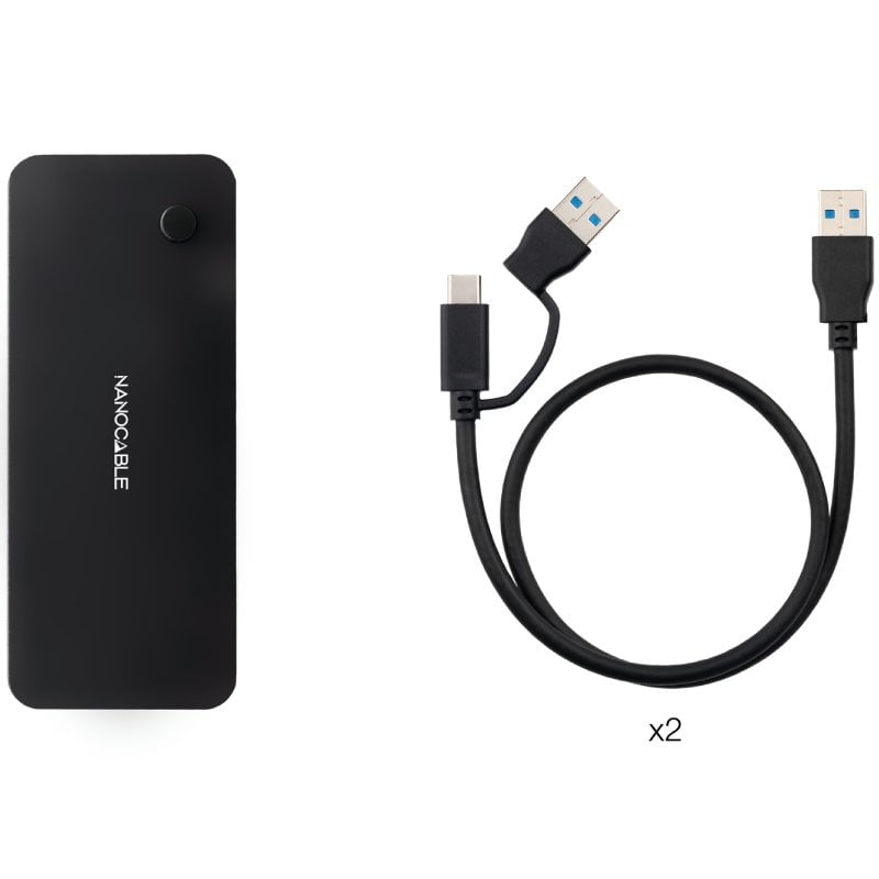 Switch Conmutador USB Nanocable 10.12.0011/ 2x USB/ 2x USB Tipo-C