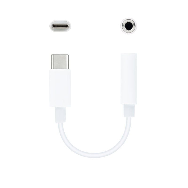 Conversor USB Tipo-C Nanocable 10.24.1205-W/ USB Tipo-C Macho - Jack 3.5 Fêmea