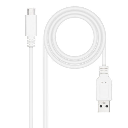 Cabo USB 2.0 Nanocable 10.01.2100-W/ USB Tipo-C Macho - USB Macho/ 480Mbps/ 50cm/ Branco
