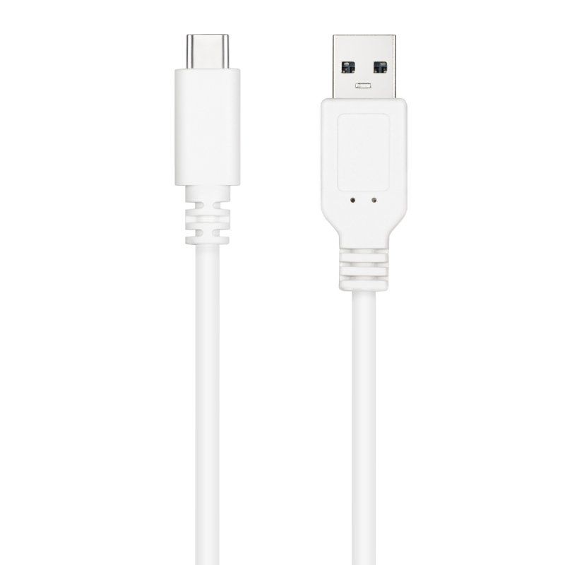 Cabo USB 2.0 Nanocable 10.01.2100-W/ USB Tipo-C Macho - USB Macho/ 480Mbps/ 50cm/ Branco