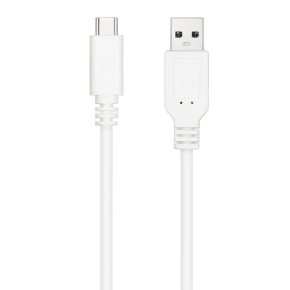 Cabo USB 2.0 Nanocable 10.01.2100-W/ USB Tipo-C Macho - USB Macho/ 480Mbps/ 50cm/ Branco