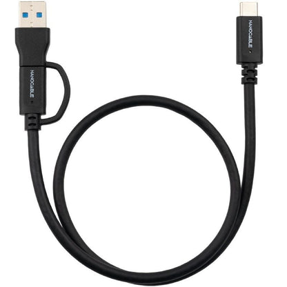 Cabo USB 3.2 Tipo-C Nanocable 10.01.4802/ USB Tipo-C Macho/ USB Macho - USB Tipo-C Macho/ Até 60W/ 10Gbps/ 2m/ Preto