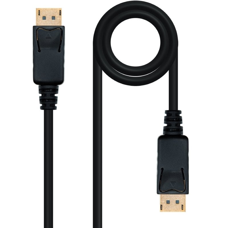 Cable Displayport 1.2 4K Nanocable 10.15.2310/ Displayport Macho - Displayport Macho/ 10m/ Negro