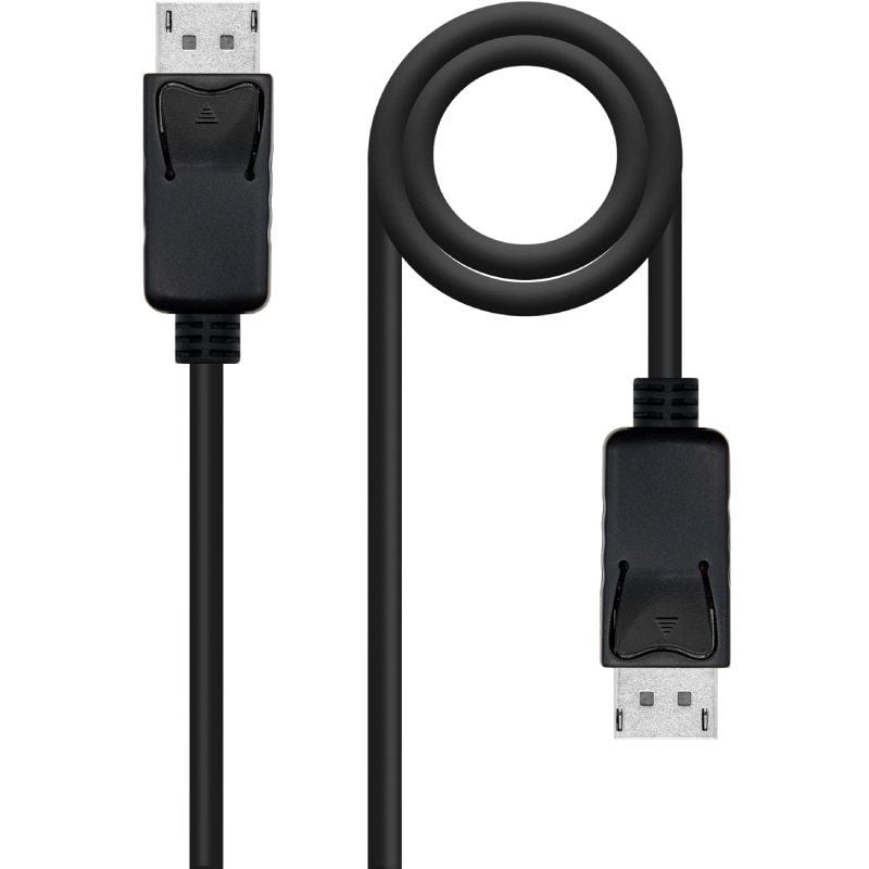 Cabo DisplayPort Nanocable 10.15.2702/ DisplayPort Macho - DisplayPort Macho/ 2m/ Preto