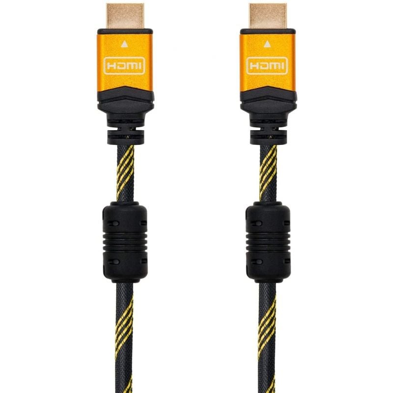 Cabo HDMI 2.0 4K Nanocable 10.15.1602/ HDMI Macho - HDMI Macho/ 1.5m/ Preto/ Laranja