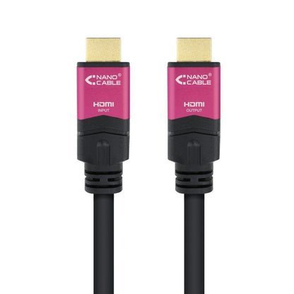 Cable HDMI 2.0 4K Nanocable 10.15.3730/ HDMI Macho - HDMI Macho/ 30m/ Negro