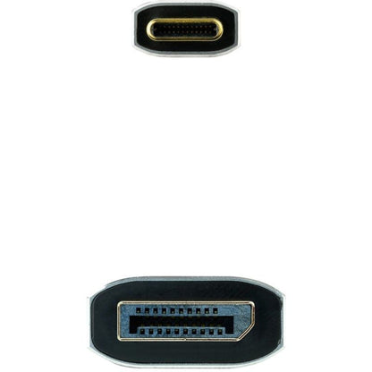 Cabo Conversor Nanocable 10.15.5022/ USB Tipo-C Macho - Displayport Macho/ 2m/ Preto