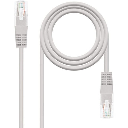 Cabo de Rede RJ45 UTP Nanocable 10.20.1305 Cat.6/ 5m/ Cinzento