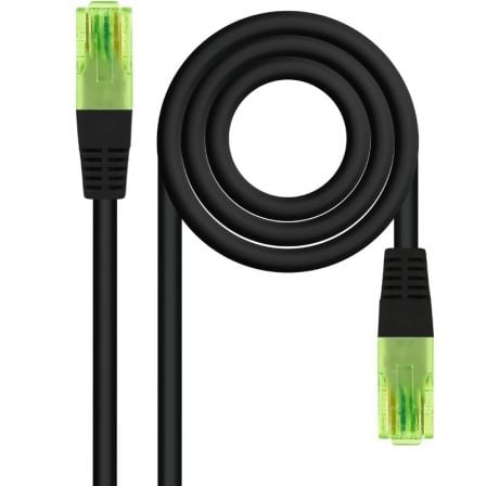 Cable de Red RJ45 UTP Nanocable 10.20.1401-L150-BK Cat.6/ 1.5m/ Negro