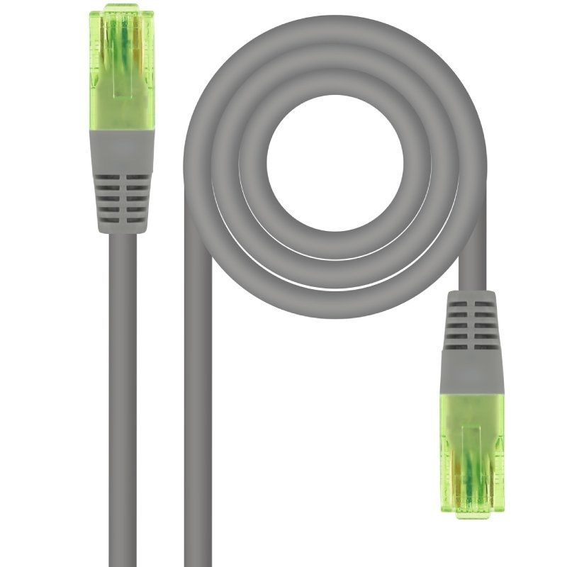 Cabo de Rede RJ45 UTP Nanocable 10.20.1410 Cat.6/ 10m/ Cinzento