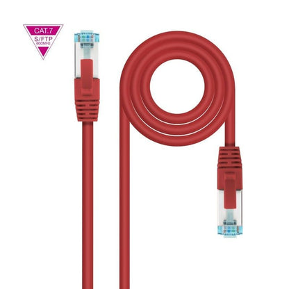 Cabo de Rede RJ45 SFTP Nanocable 10.20.1701-R Cat.7/ 1m/ Vermelho