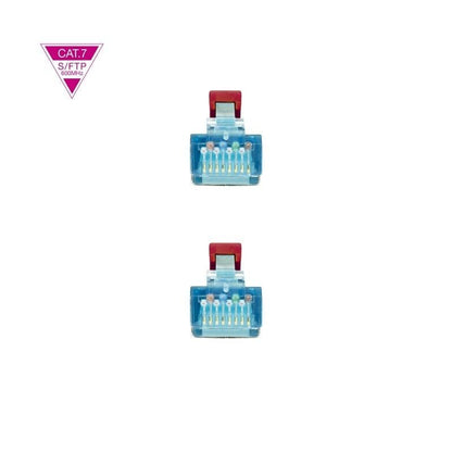 Cabo de Rede RJ45 SFTP Nanocable 10.20.1701-R Cat.7/ 1m/ Vermelho