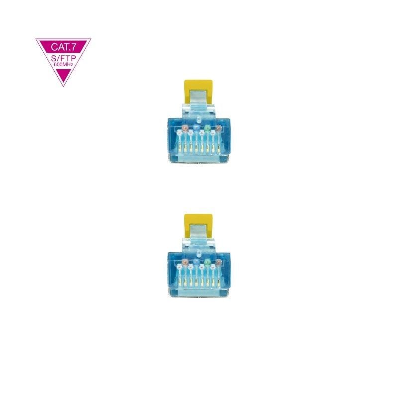 Cabo de Rede RJ45 SFTP Nanocable 10.20.1701-Y Cat.7/ 1m/ Amarelo
