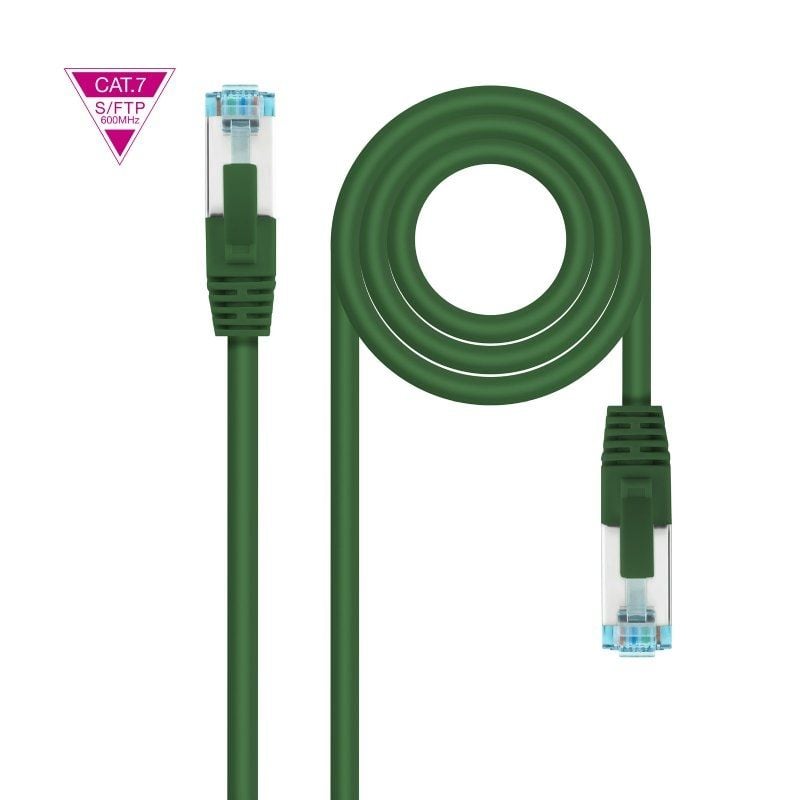 Cabo de Rede RJ45 SFTP Nanocable 10.20.1702-GR Cat.7/ 2m/ Verde