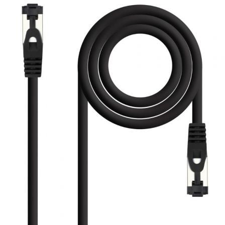 Cable de Red RJ45 SSTP Nanocable 10.20.2002-BK Cat.8.1/ 2m/ Negro
