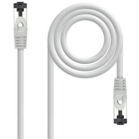 Cable de Red RJ45 SSTP Nanocable 10.20.2010 Cat.8.1/ 10m/ Gris
