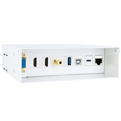 Caixa de Ligações Nanocable 10.35.0004/ VGA - 2x HDMI - Jack 3.5 - USB 3.0 - USB Tipo-C - USB 2.0 - RJ45