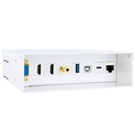 Caixa de Ligações Nanocable 10.35.0004/ VGA - 2x HDMI - Jack 3.5 - USB 3.0 - USB Tipo-C - USB 2.0 - RJ45