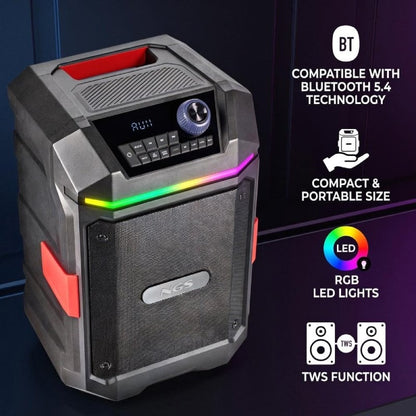 Altavoz Portable con Bluetooth NGS Wild Bash Compact/ 240W