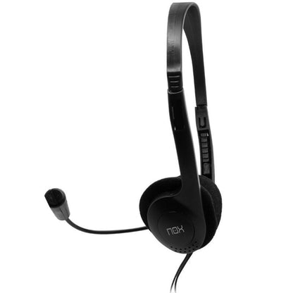 Auscultadores Nox Voice One/ com Microfone/ Jack 3.5/ Pretos