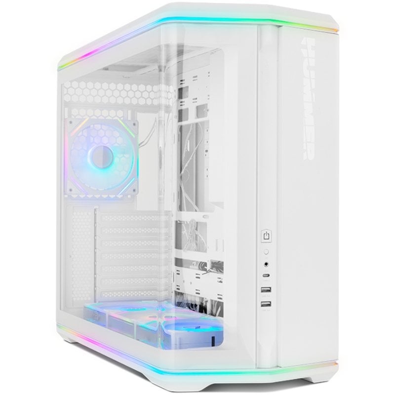 Caixa Gaming Semitorre Nox Hummer Anvil/ Branca