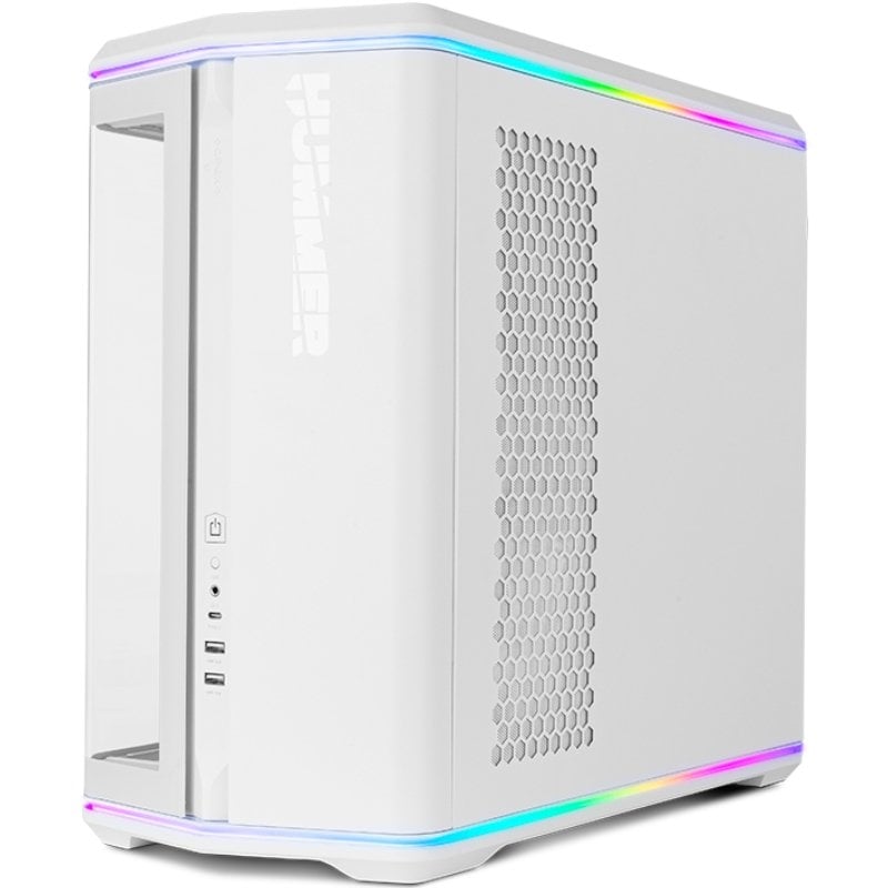 Caixa Gaming Semitorre Nox Hummer Anvil/ Branca