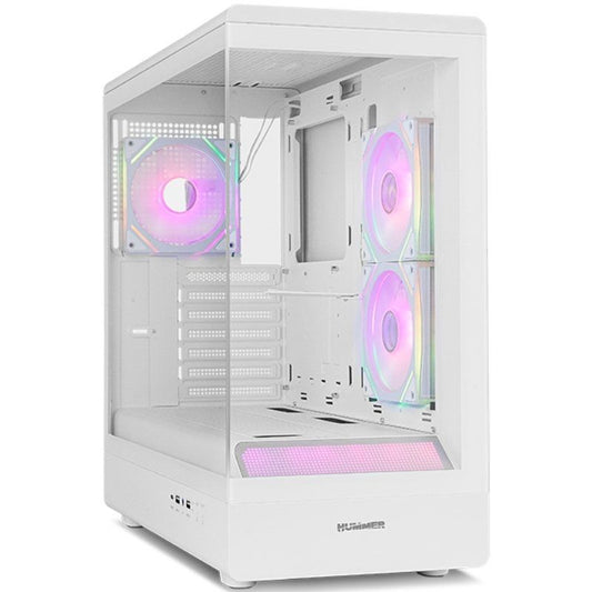Caixa Gaming Semitorre Nox Hummer SIGNAL/ Branca
