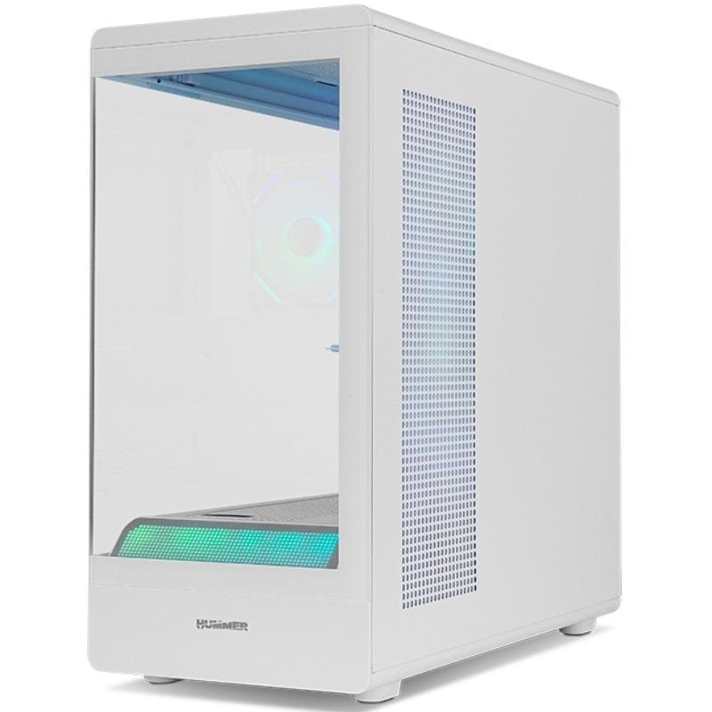 Caja Gaming Semitorre Nox Hummer SIGNAL/ Blanca