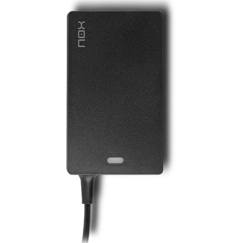 Cargador de Portátil Nox 65W/ 65W/ 1xUSB/ Automático/ 10 Conectores/ Voltaje 15-20V