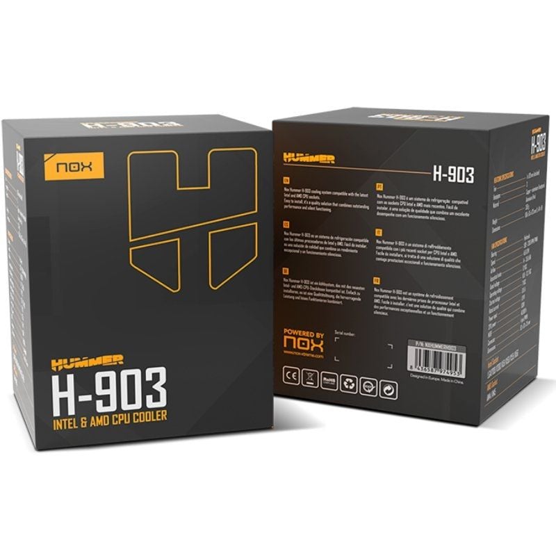 Ventilador con Disipador Nox Hummer H-903/ 9.2cm