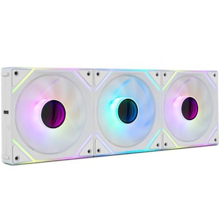Pack 3 Ventiladores Nox Pro Link/ ARGB/ 12cm/ Blancos