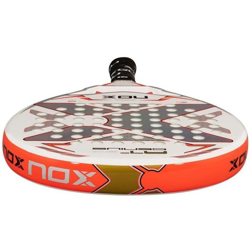 Pala de Pádel NoxSport AT Pro Cup 2024/ Blanca y Naranja