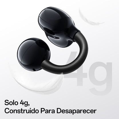 Auriculares Deportivos de Conducción Aérea OpenRock E OPACE01 con estuche de carga/ Autonomía 7h/ Negros