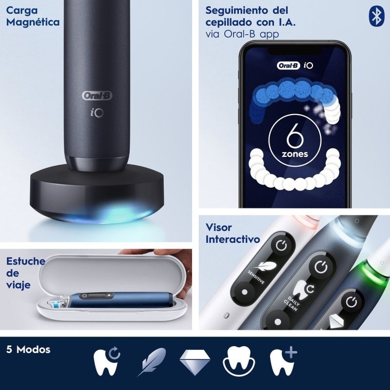 Escova de Dentes Oral-B iO Série 7S/ Inclui 2 Recargas/ Azul