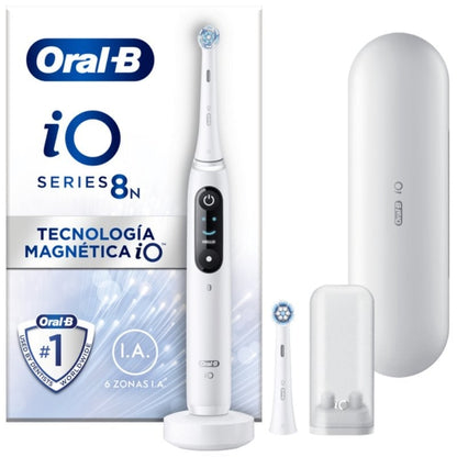 Escova de Dentes Oral-B iO Série 8N/ Inclui 2 Recargas/ Branco