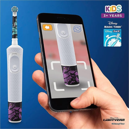 Escova de Dentes Elétrica Oral-B Vitality Kids Lightyear/ Inclui Estojo e 4 Autocolantes Temáticos