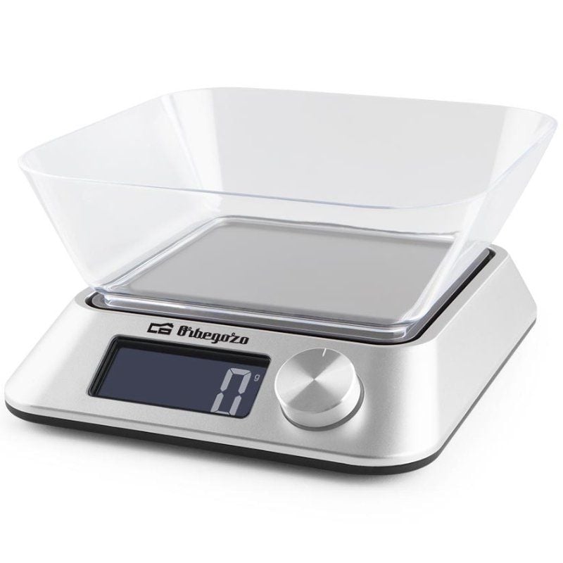 Balança de Cozinha Eletrónica Orbegozo PC 1030/ até 5kg/ Prata