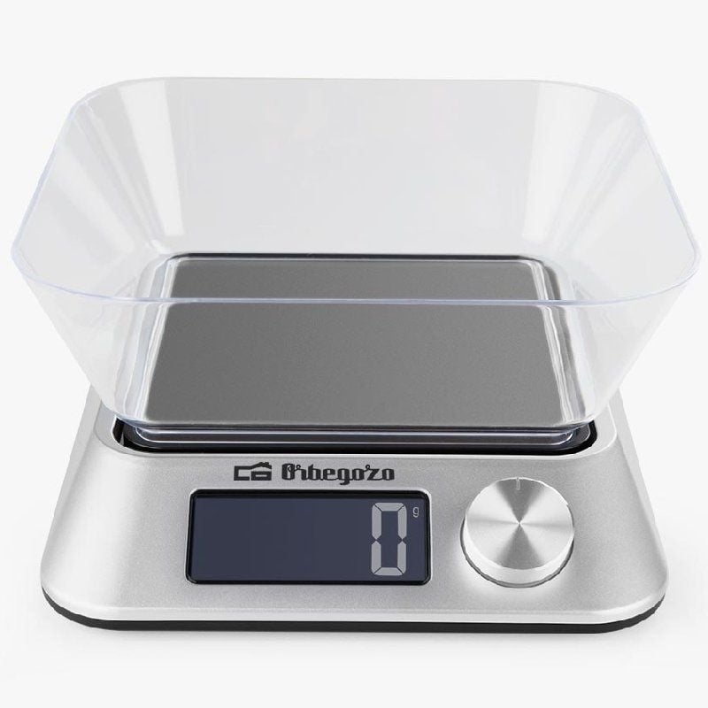 Balança de Cozinha Eletrónica Orbegozo PC 1030/ até 5kg/ Prata