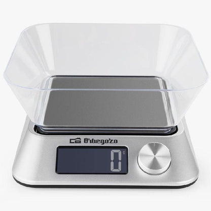 Balança de Cozinha Eletrónica Orbegozo PC 1030/ até 5kg/ Prata