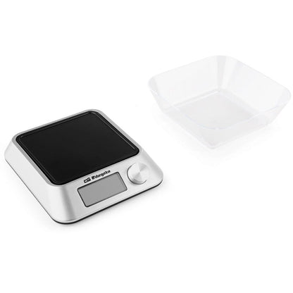 Báscula de Cocina Electrónica Orbegozo PC 1030 A/ hasta 5kg/ Plata
