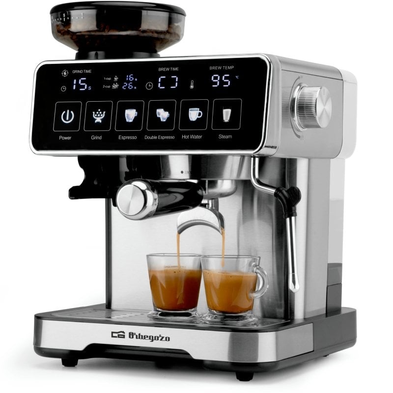 Cafetera Expreso Orbegozo EX 8000/ 1250W/ 20 Bares
