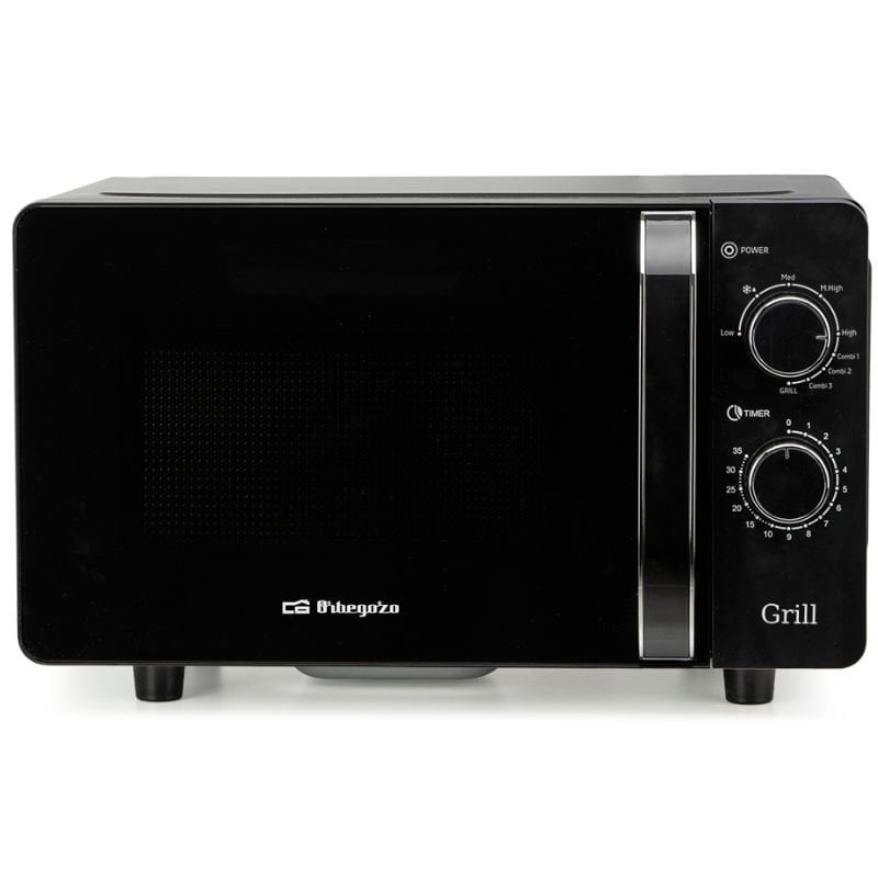Microondas Orbegozo MIG 2071 CE/ 700W/ Capacidad 20L/ Función Grill/ Negro