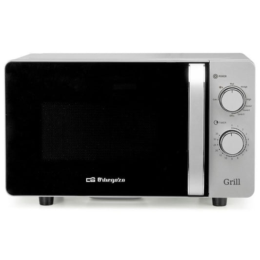 Microondas Orbegozo MIG 2072 CE/ 700W/ Capacidad 20L/ Función Grill/ Gris